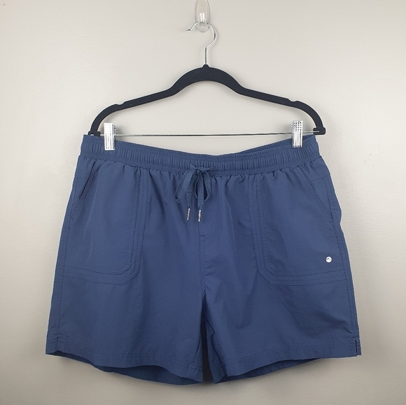 WILLIT Activewear Shorts Drawstring Velcro Pockets Navy Blue Women's Size‎ XL - Picture 2 of 8